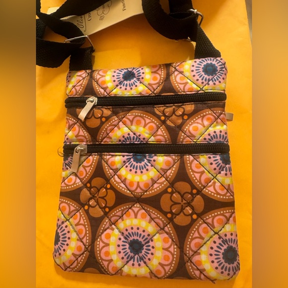Olivia Moss, quilted cross body bag, three pockets new with tags 7 1/2”x6 1/2” - Picture 2 of 5